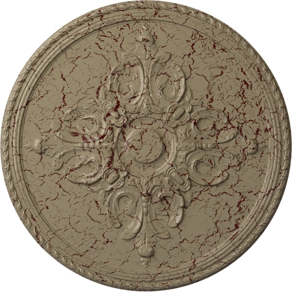 Ekena Millwork Milton Ceiling Medallion (Fits Canopies up to 7 7/8"), 40 5/8"OD x 1 3/4"P, Gobi Desert Crackle CM40MIGDC - main